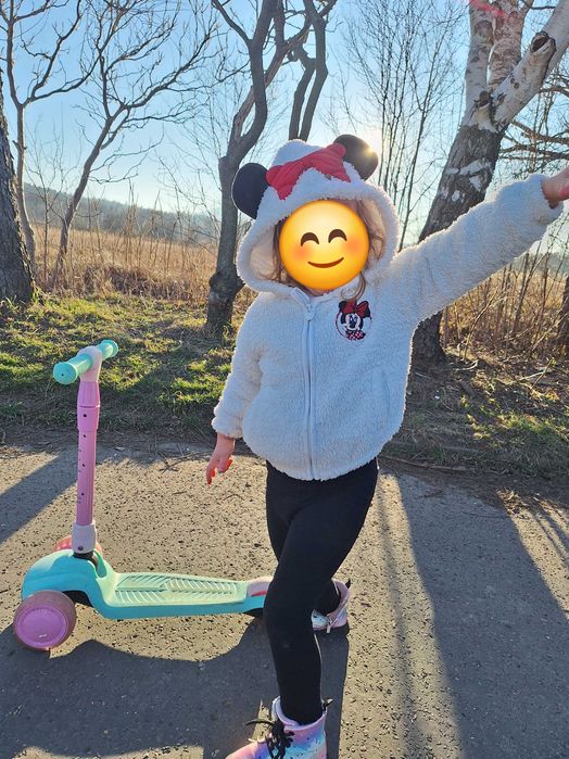 Ciepła bluza polar MINNIE MOUSE rozm 98/104 C&A + gratis