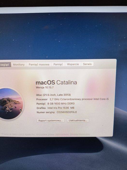 iMac (21,5-inch, Łatę 2013 1T)