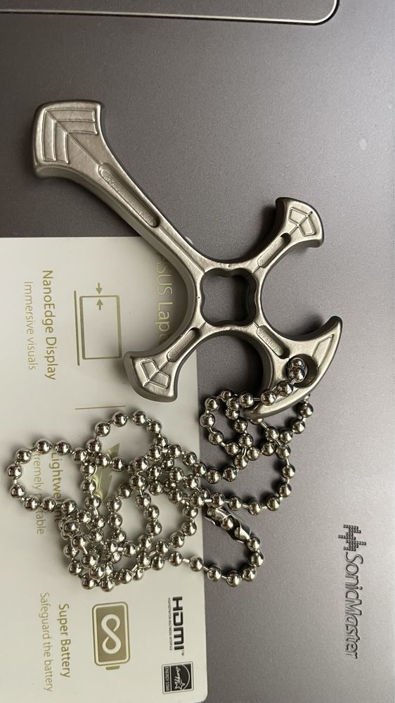 Colar Cruz com Corrente, gadget tatico.