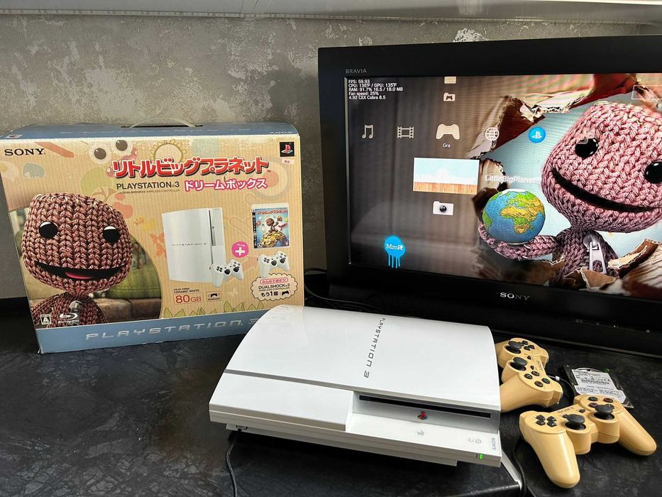 Konsola PS3 CECHL00 CW 500GB,2xpad,po SPA (Little Big Planet Edition)