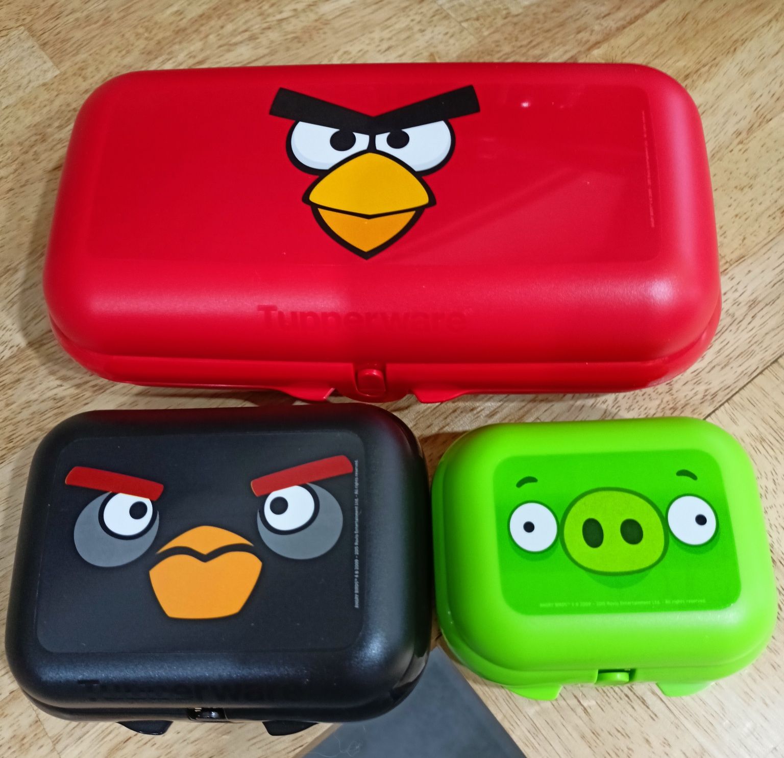 Tupperware Zestaw śniadaniówek Muszelki Angry Birds pudełko pojemnik