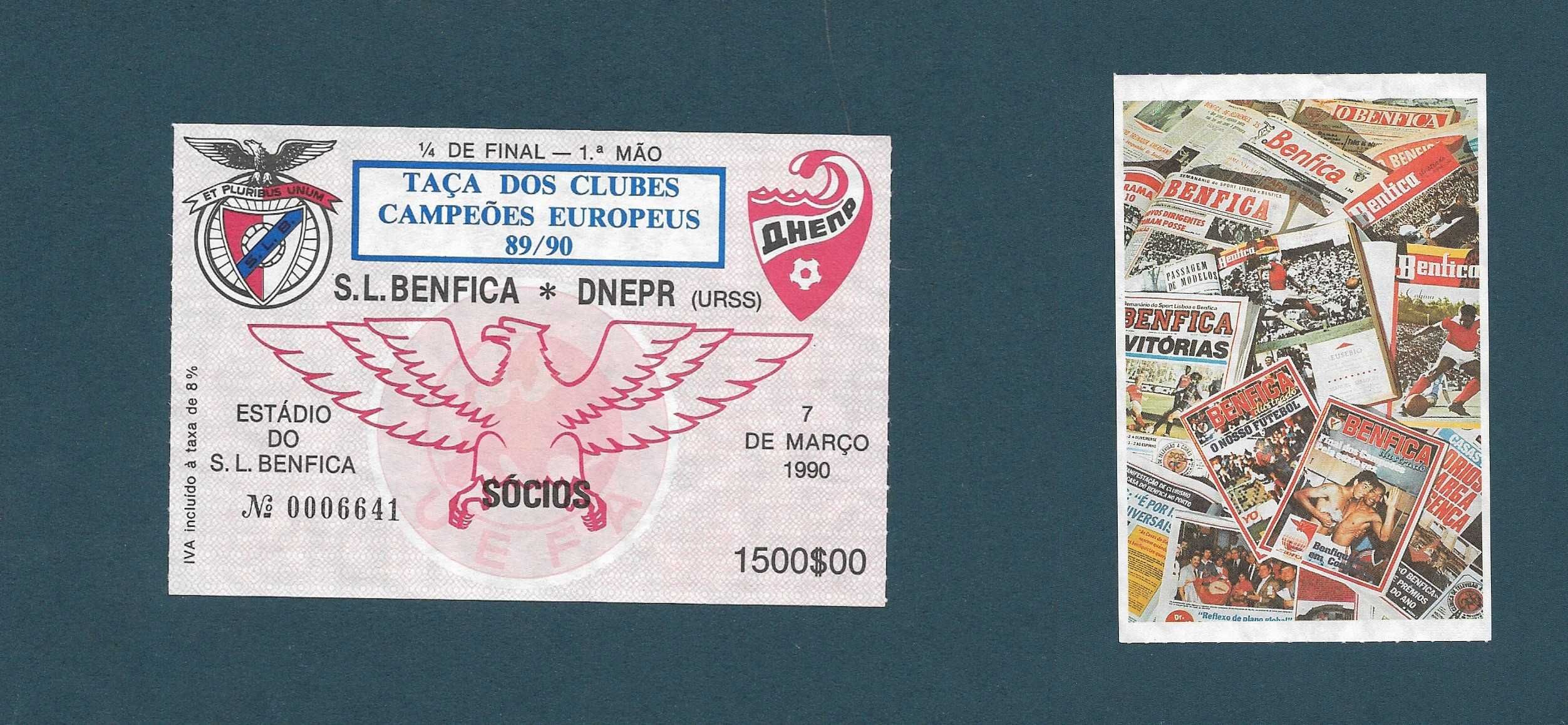 Bilhetes futebol BENFICA