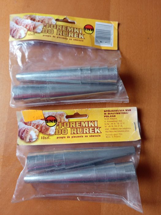 Foremki do rurek metalowe PRL 20 sztuk