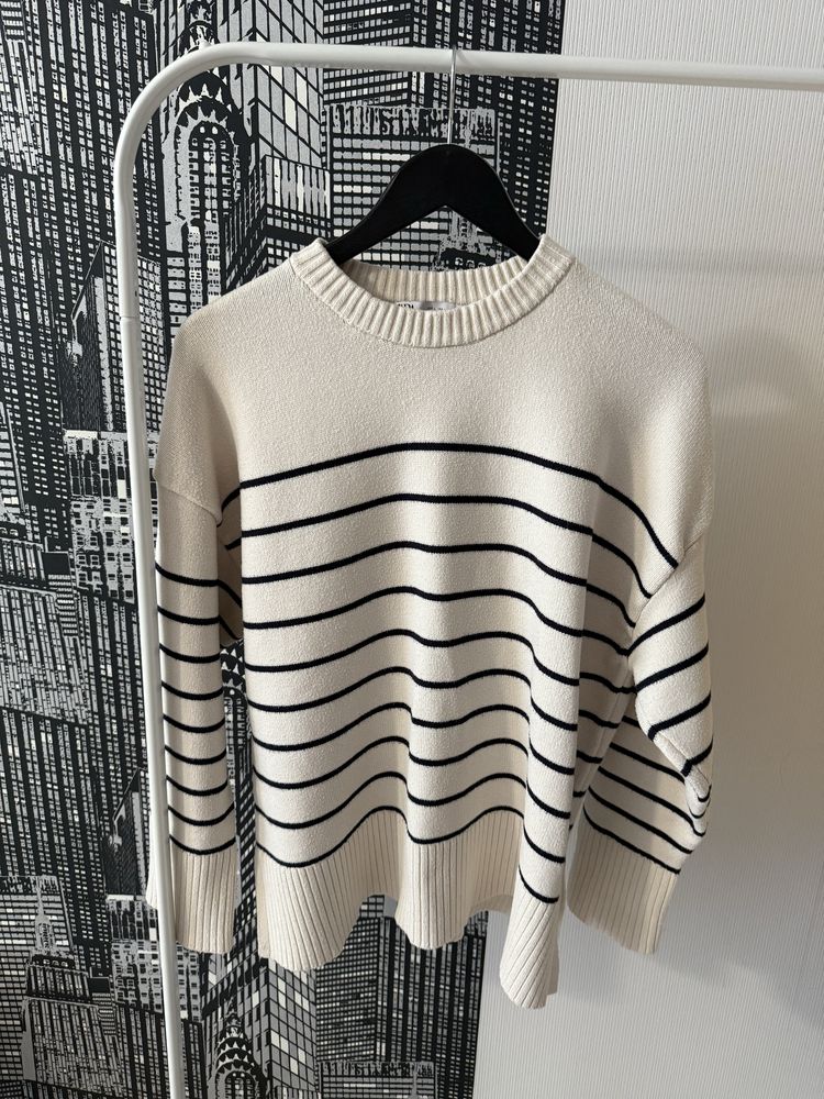 Светр оверсайз Zara у смужку