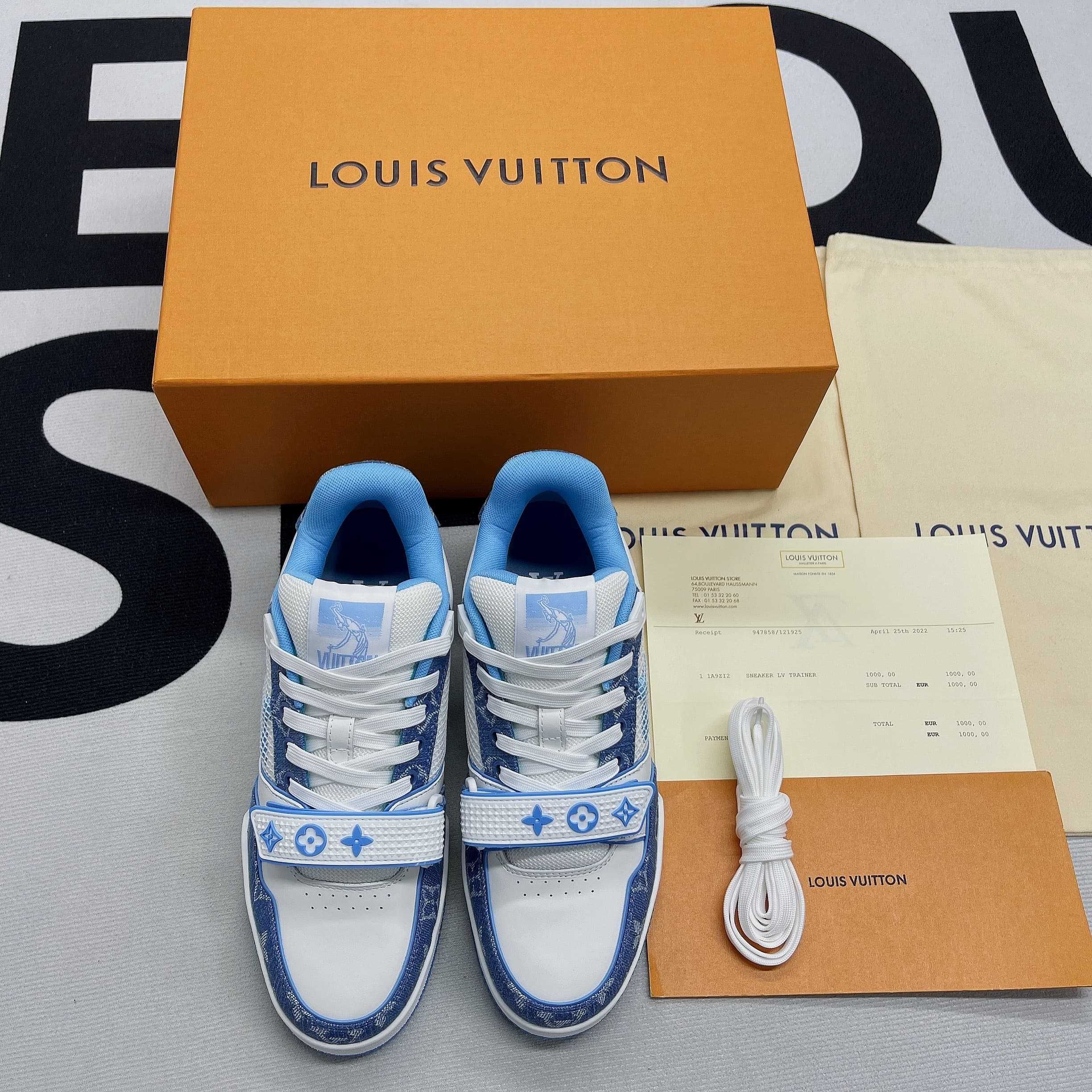 Buty Louis Vuitton LV Trainer Sneaker White Blue (38-46)