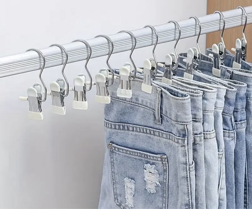 Міцні вішалки з нержавіючої сталі, 10 штук.