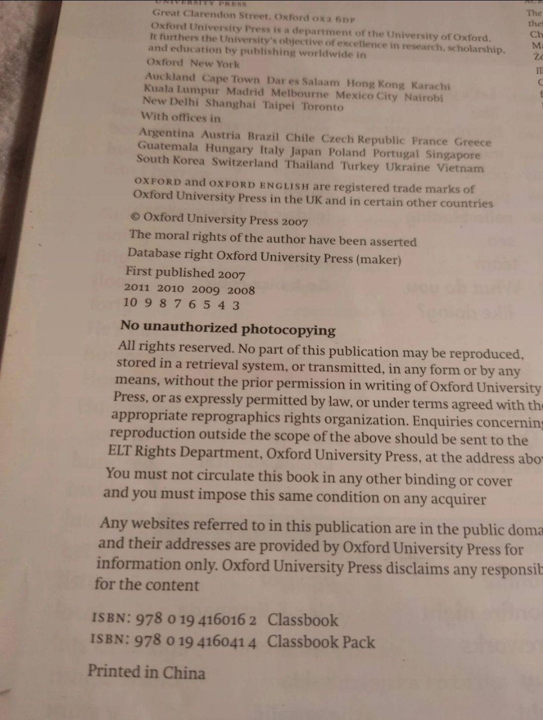 Podręcznik Język Angielski Sparks 3 zakres podstawowy Oxford 2007