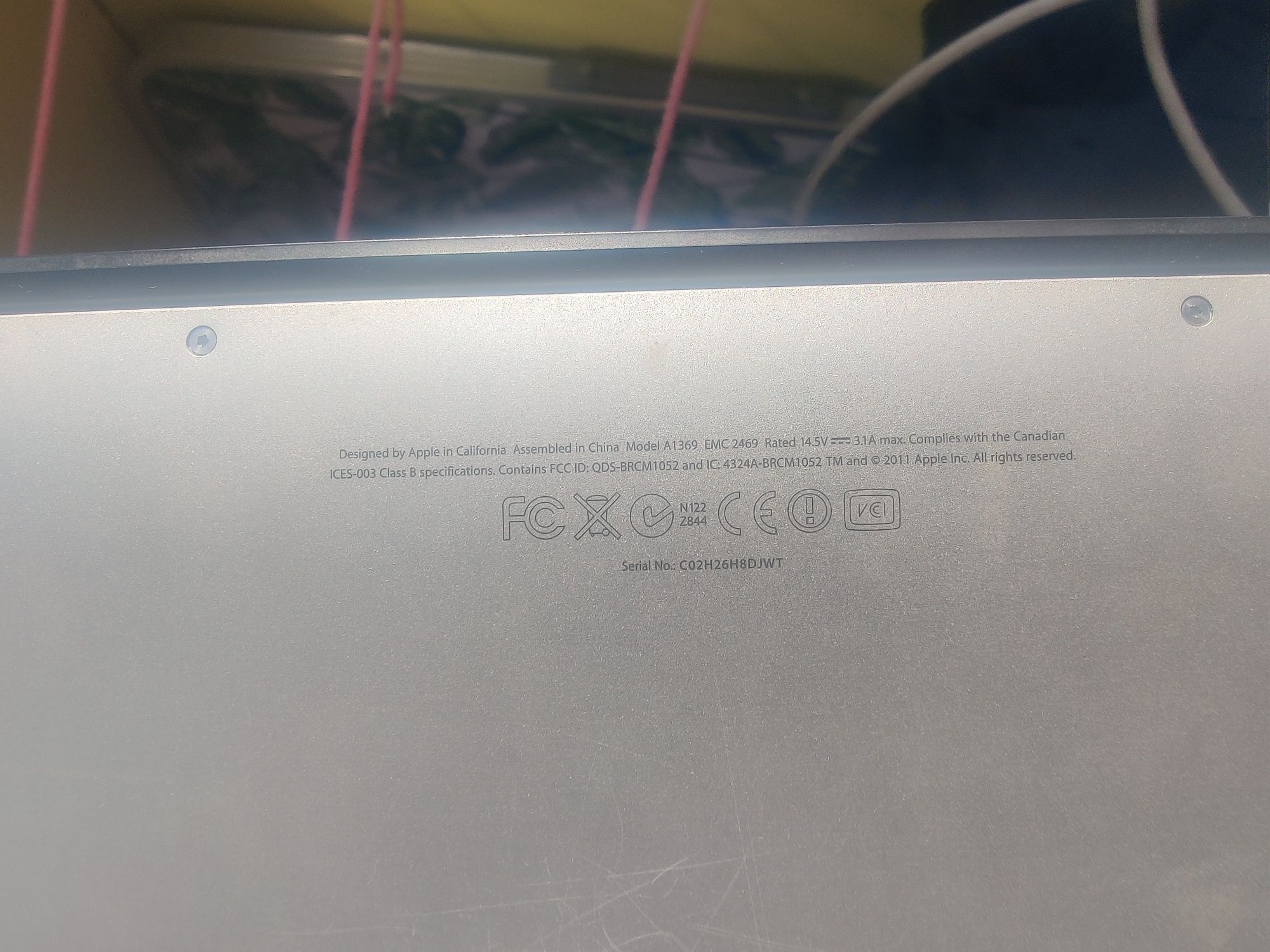 Apple Macbook Air 13" A1369 (2011,EMC 2469)