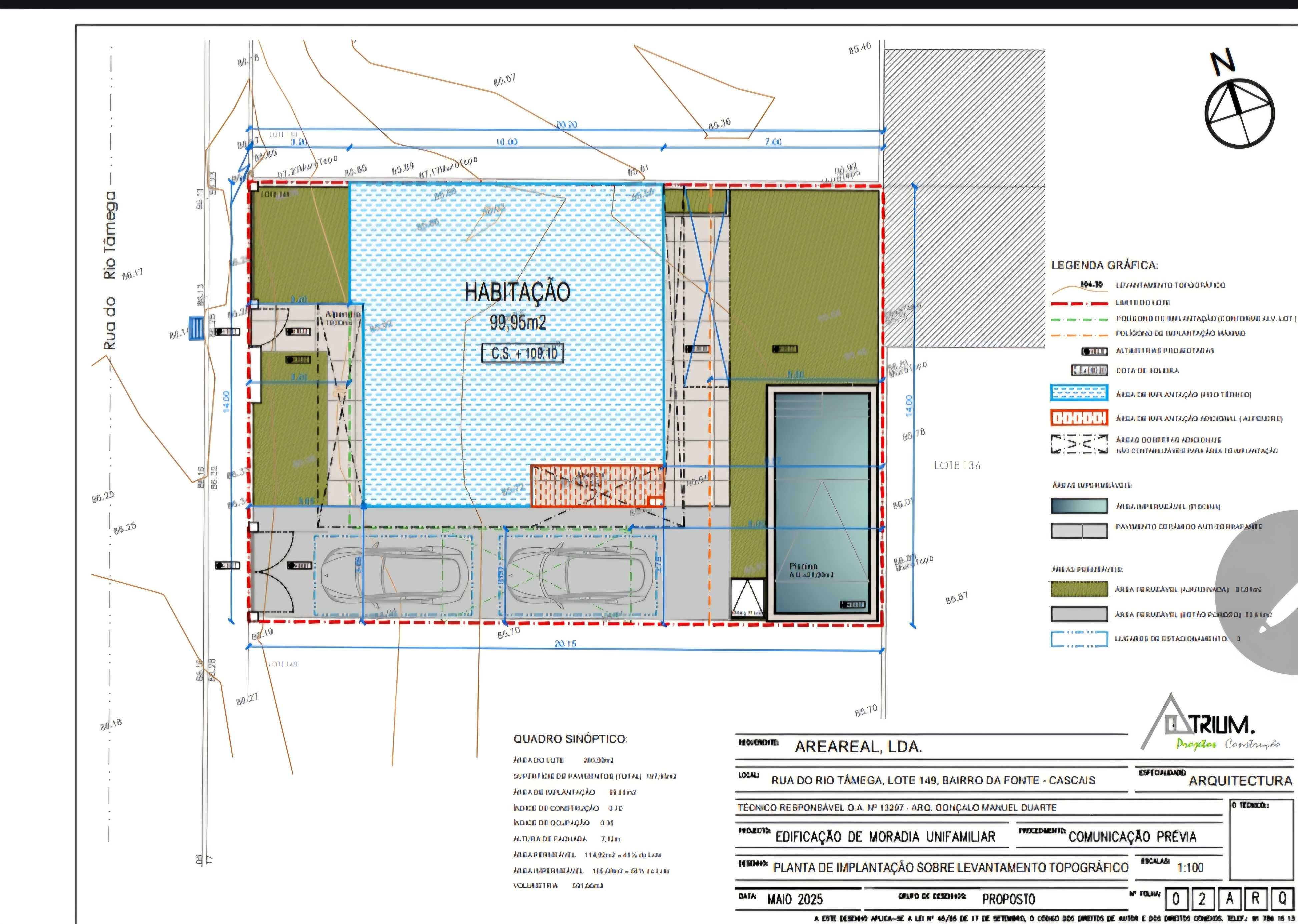 Lote terreno urbanno com projeto aprovado.