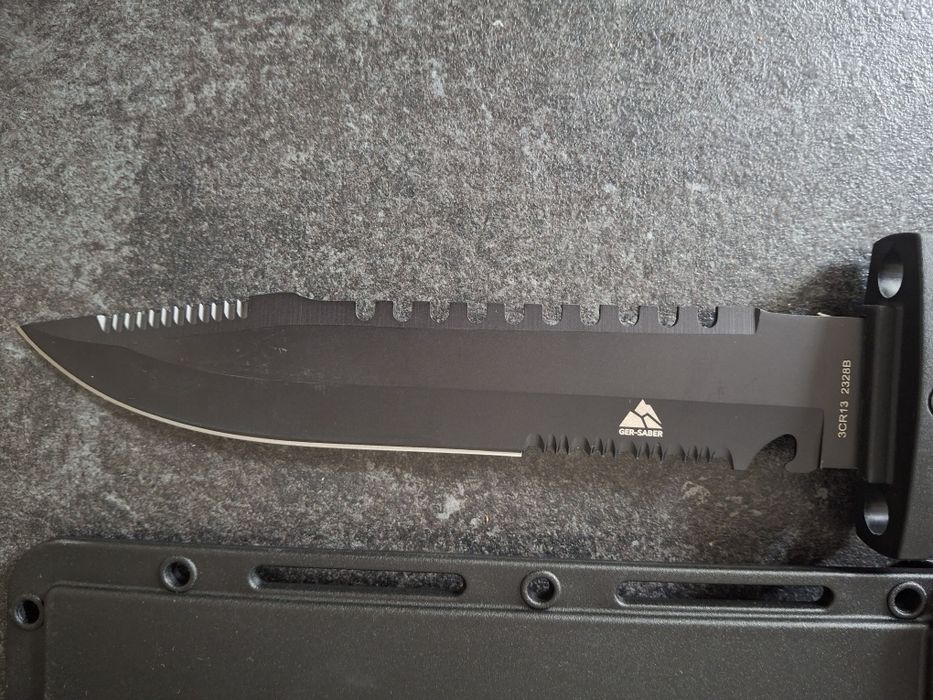 Nóż taktyczny,  survivalowy 34,5 cm Nowy