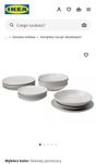 Komplet talerzy obiadowy ikea fargklar
