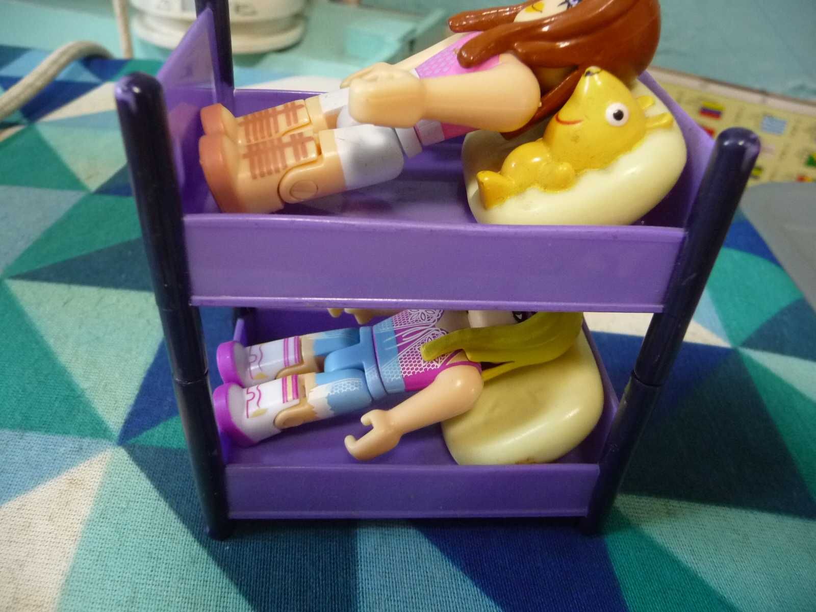 Кукольная кроватка 2-этажная с куклами