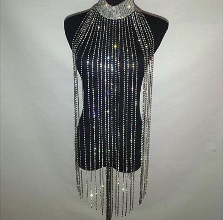 Стрази аксесуар, чокер у стразах, стрази плаття, прикраса для одягу