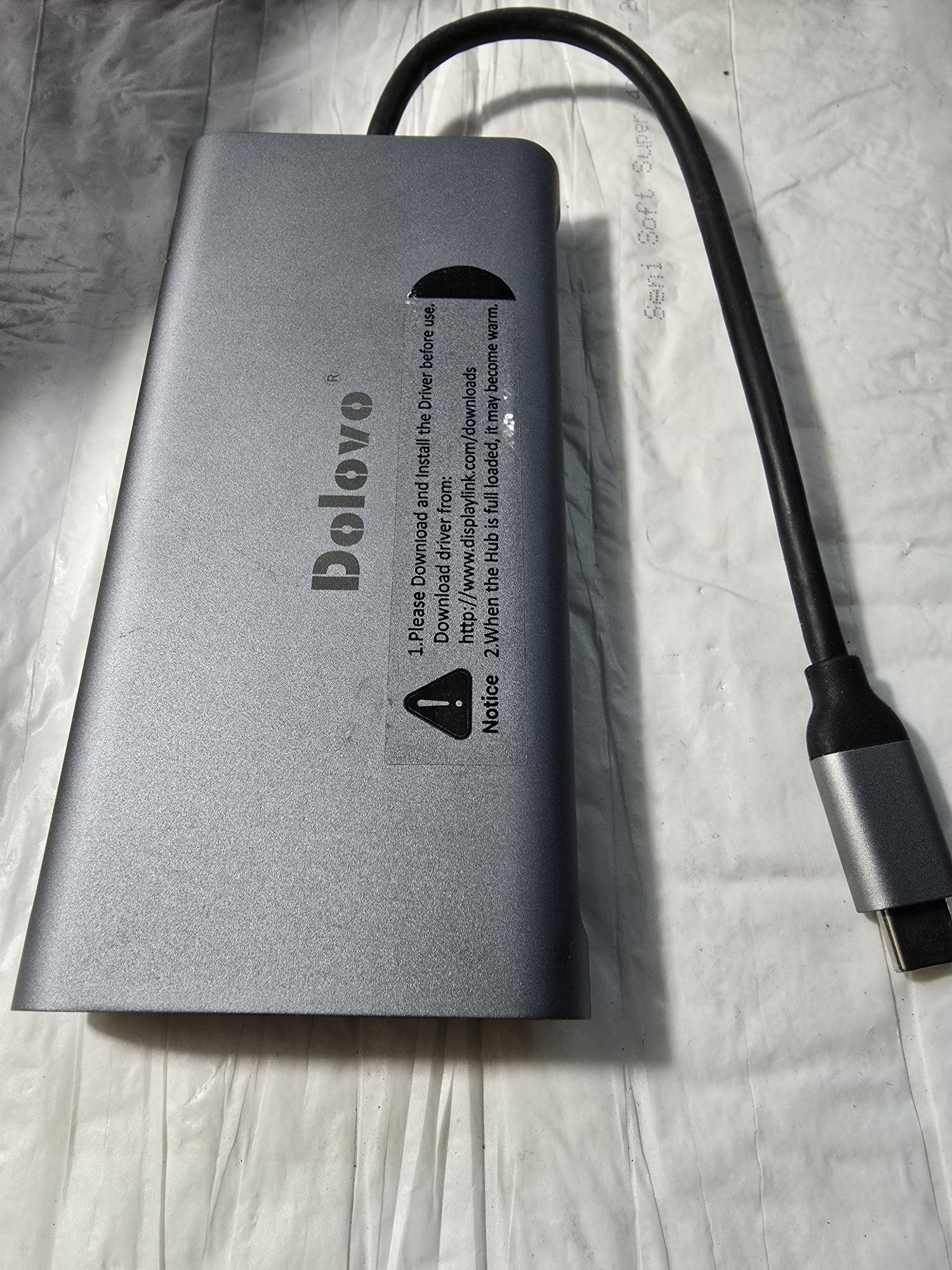 Stacja Dokująca USB-C 11w1 HDMI RJ45 AUX SD