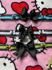 Choker obroża handmade goth y2k alternative gothic halloween emo