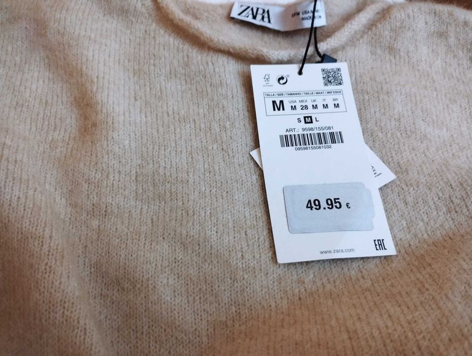 Платье Zara шерсть, альпака