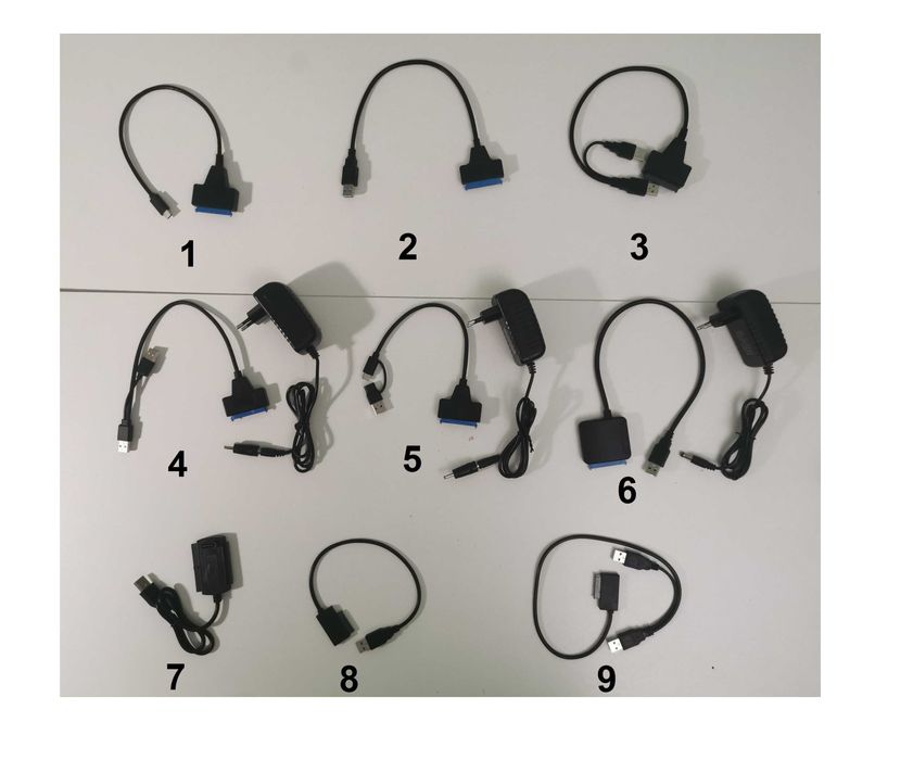 Адаптер usb 2.0- sata  Type C-sata  usb3.0 -sata SSD  2.5'' 3.5'' HDD