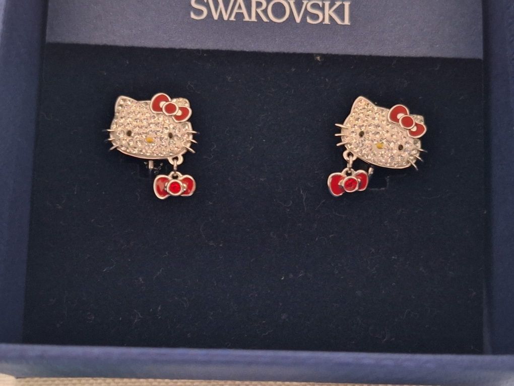 conjunto Hello Kitty cristais swarovski