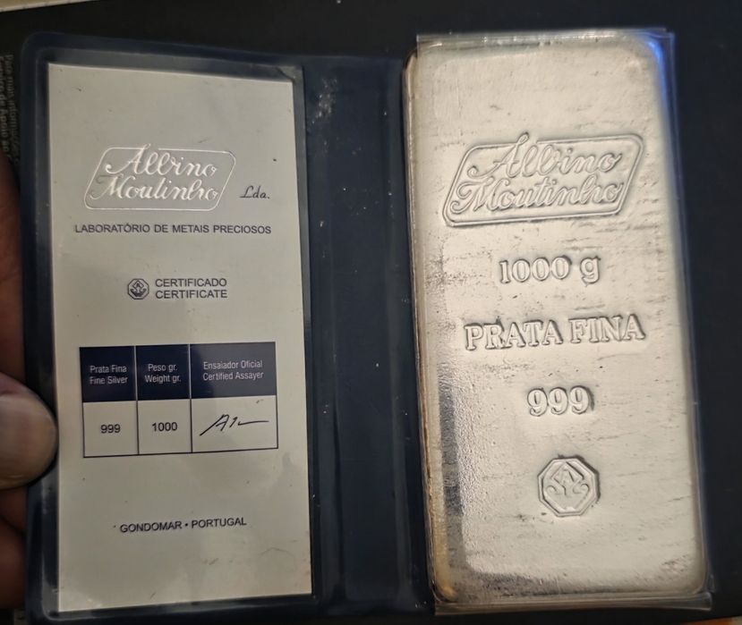 Barra Prata 1kg 999/1000