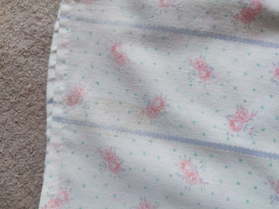 Koszula dla dziewczynki r. 110/116 retro vintage z haftowanym kołnierz