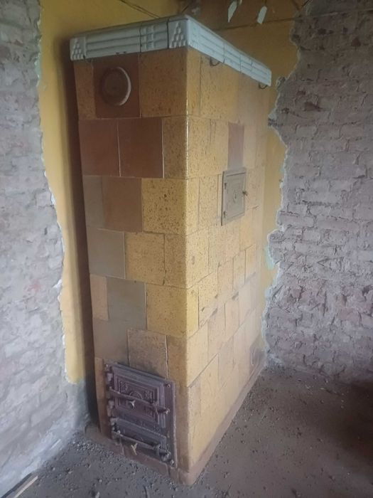 Piec kaflowy z piekarnikiem