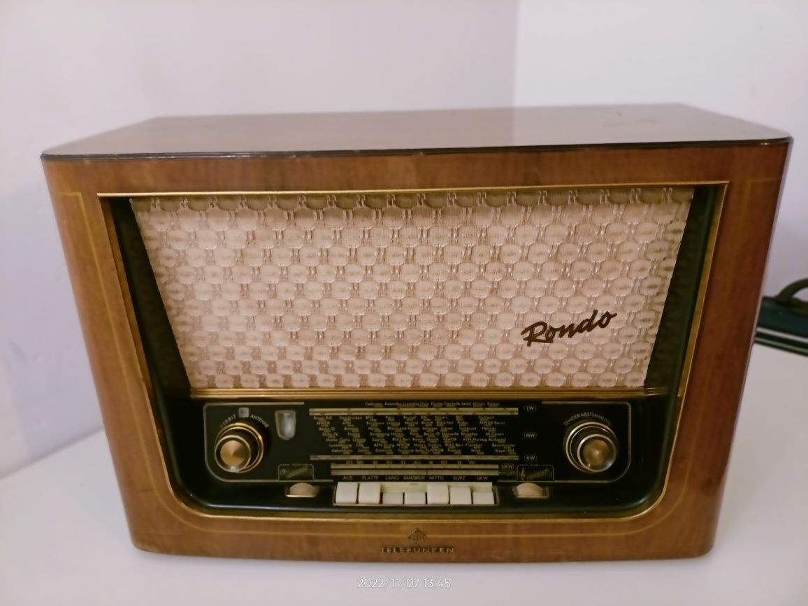 Stare radio lampowe Telefunken-Rondo 55