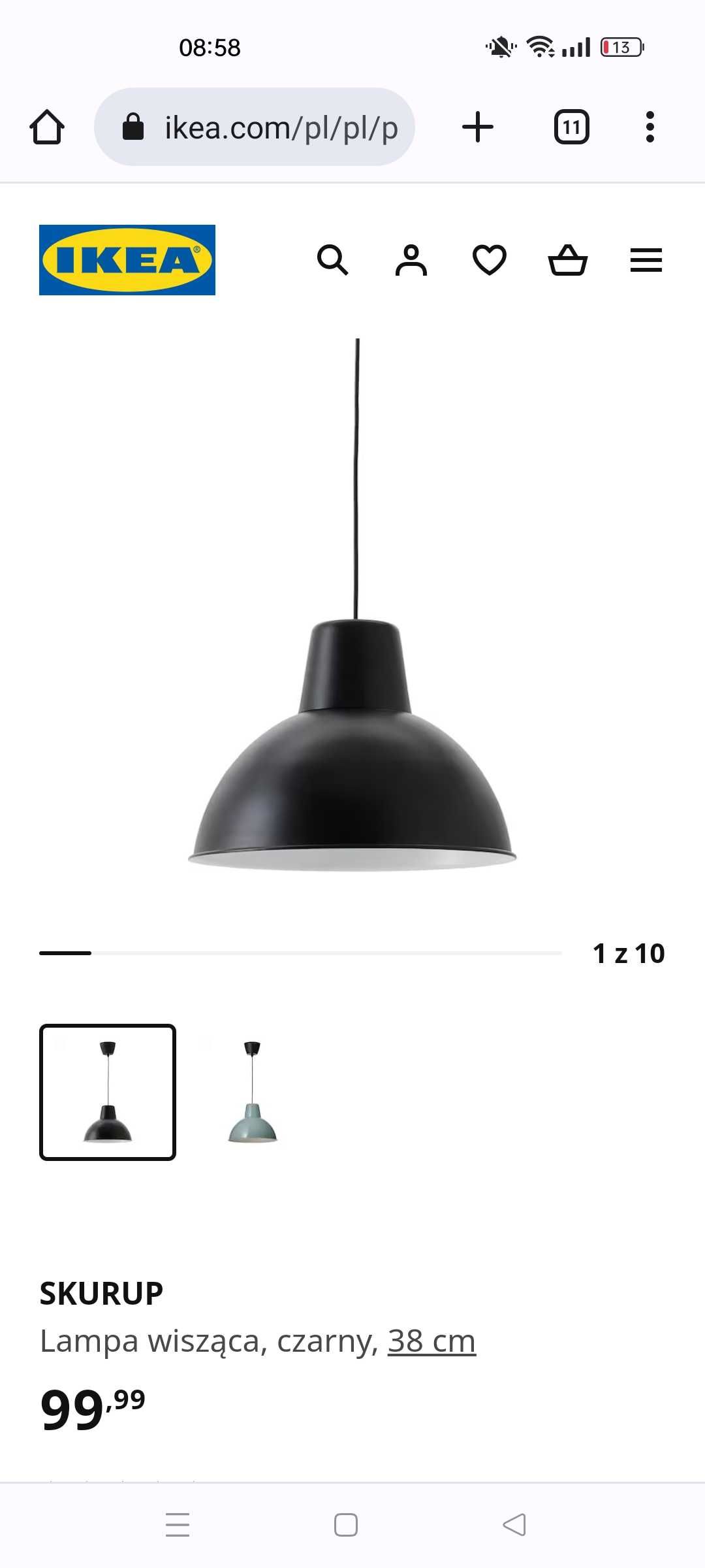 Lampa wisząca Ikea