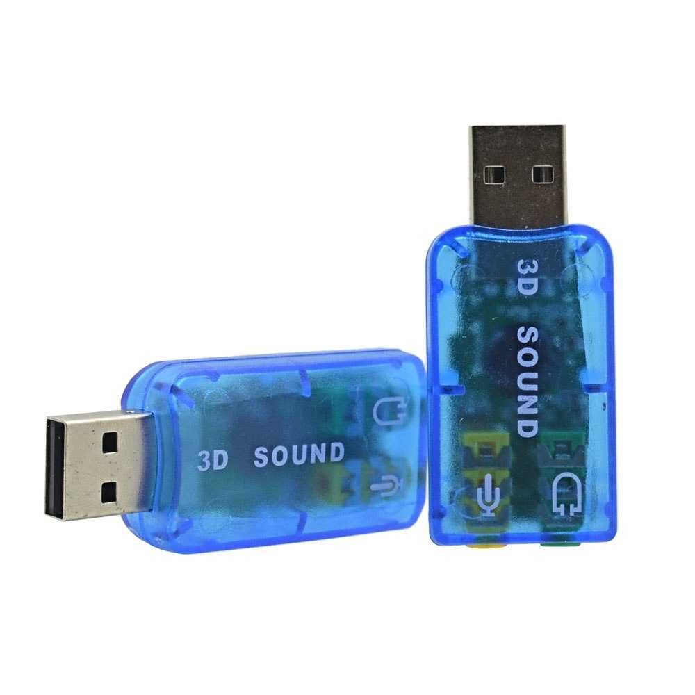 ROXMAX звуковая карта внешняя USB 3D Sound Card 5.1 adapter