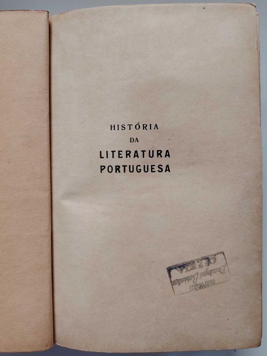 História Da Literatura Portuguesa