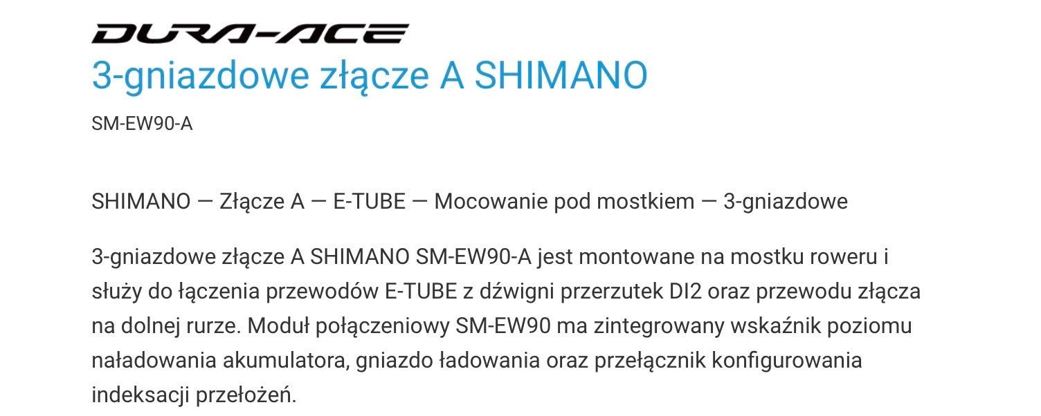 Złącze Shimano Di2 SM-EW90-A, nowe , FV23 / 072-002