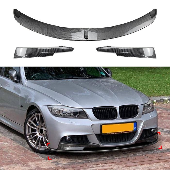 Сплиттер губа бампера М BMW 3 E90 Е90 диффузор спойлер сплітер пороги