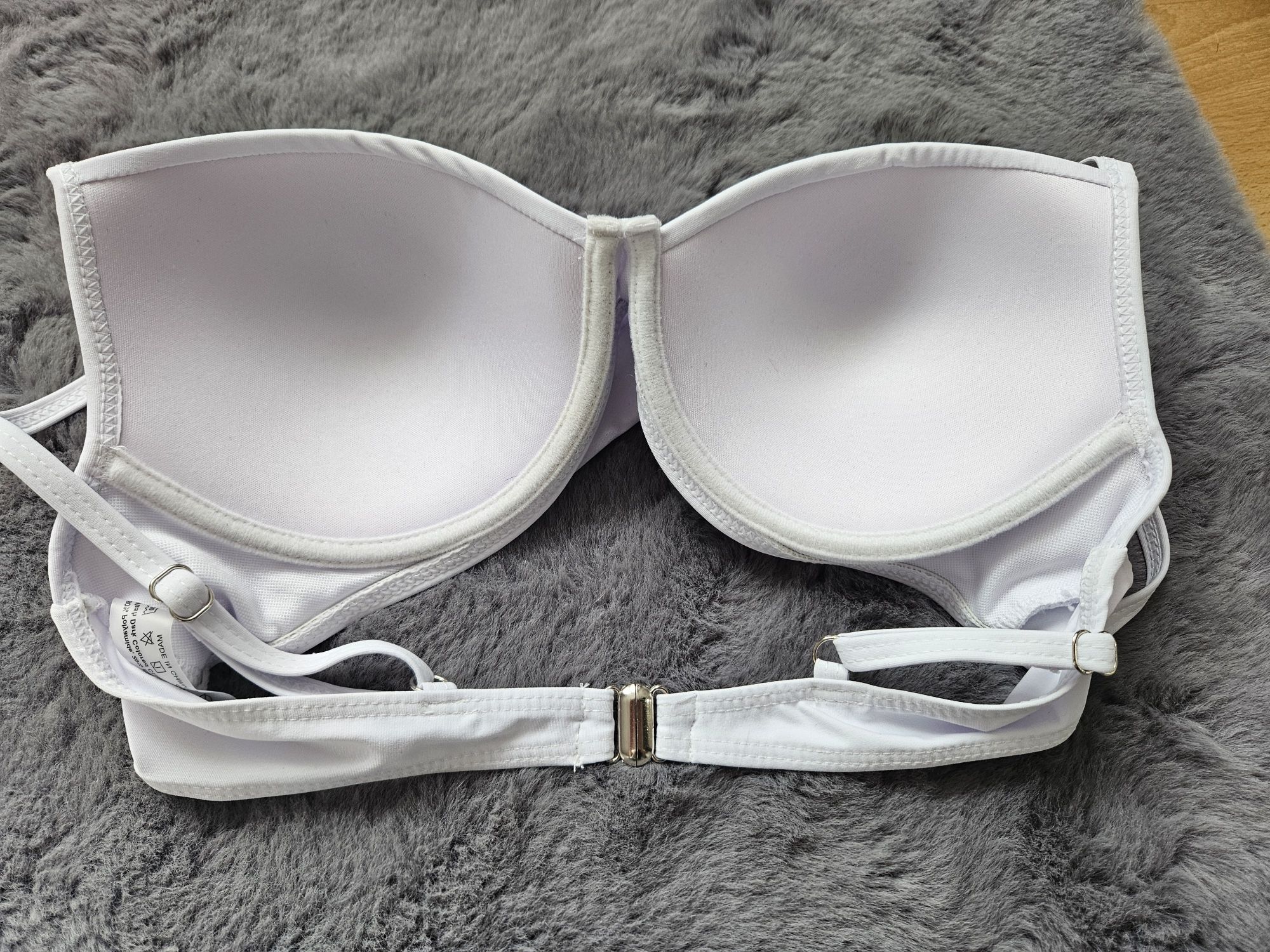 Strój kąpielowy bialy bikini góra r. M