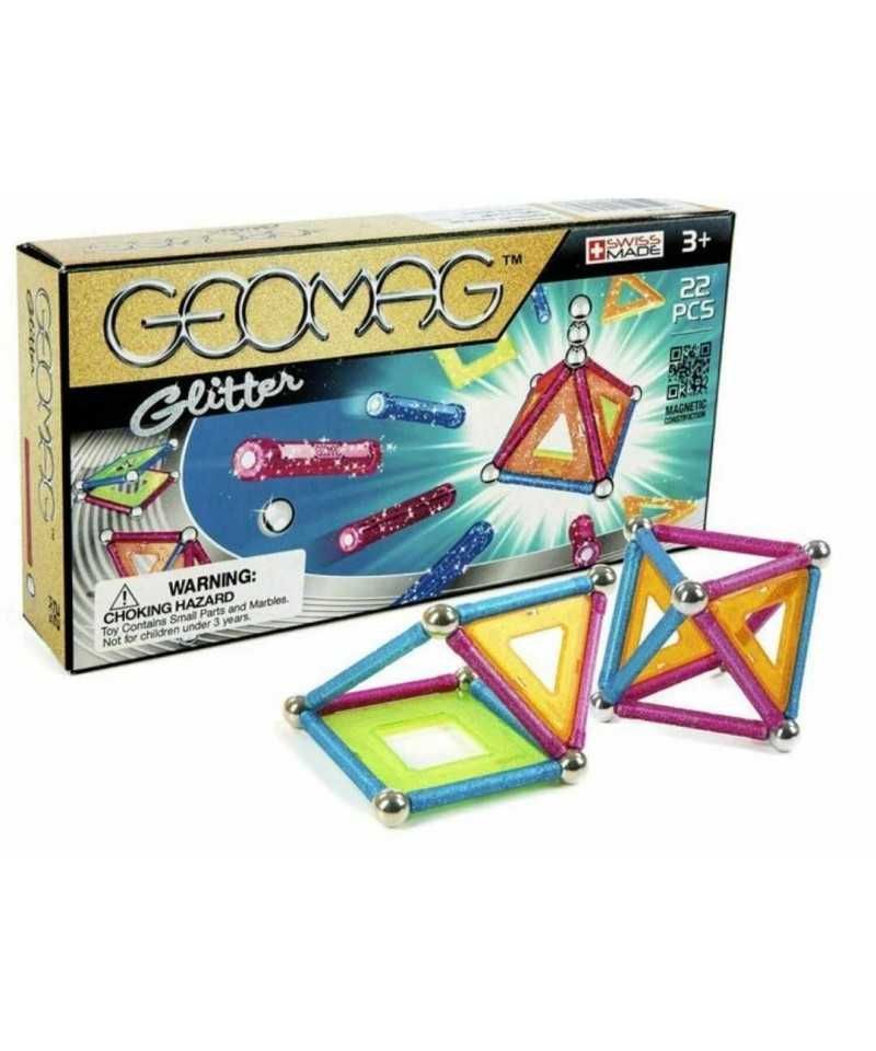 Klocki Magnetyczne Geomag GLITTER Panels 22 Elem