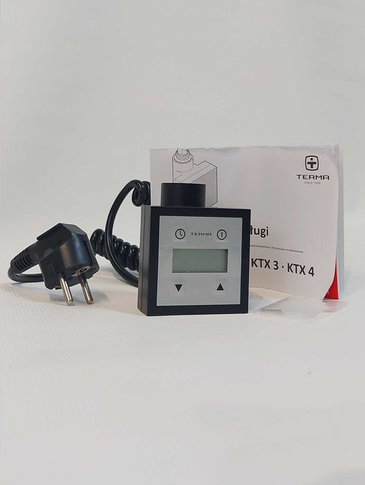 Терморегулятор з кабелем спіральним KTX3U K905U Black Terma