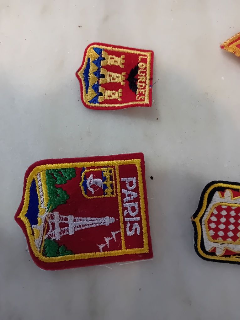 Conjunto de 4 Emblemas em Pano Coleccionáveis