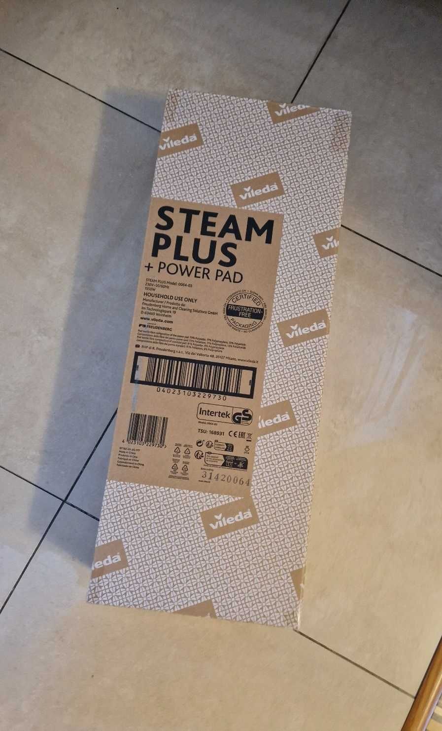 Mop parowy Vileda Steam Plus Power Pad