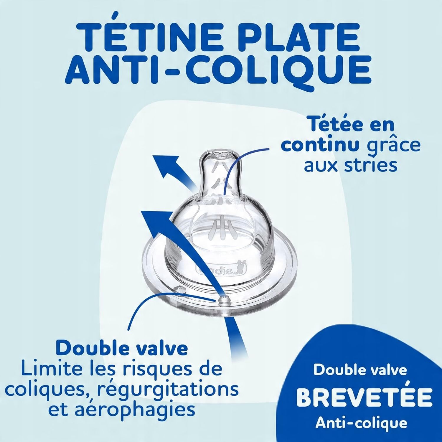 Butelka Dodie Sensation 150 ml 0–6 m – antykolkowa, kolorowa