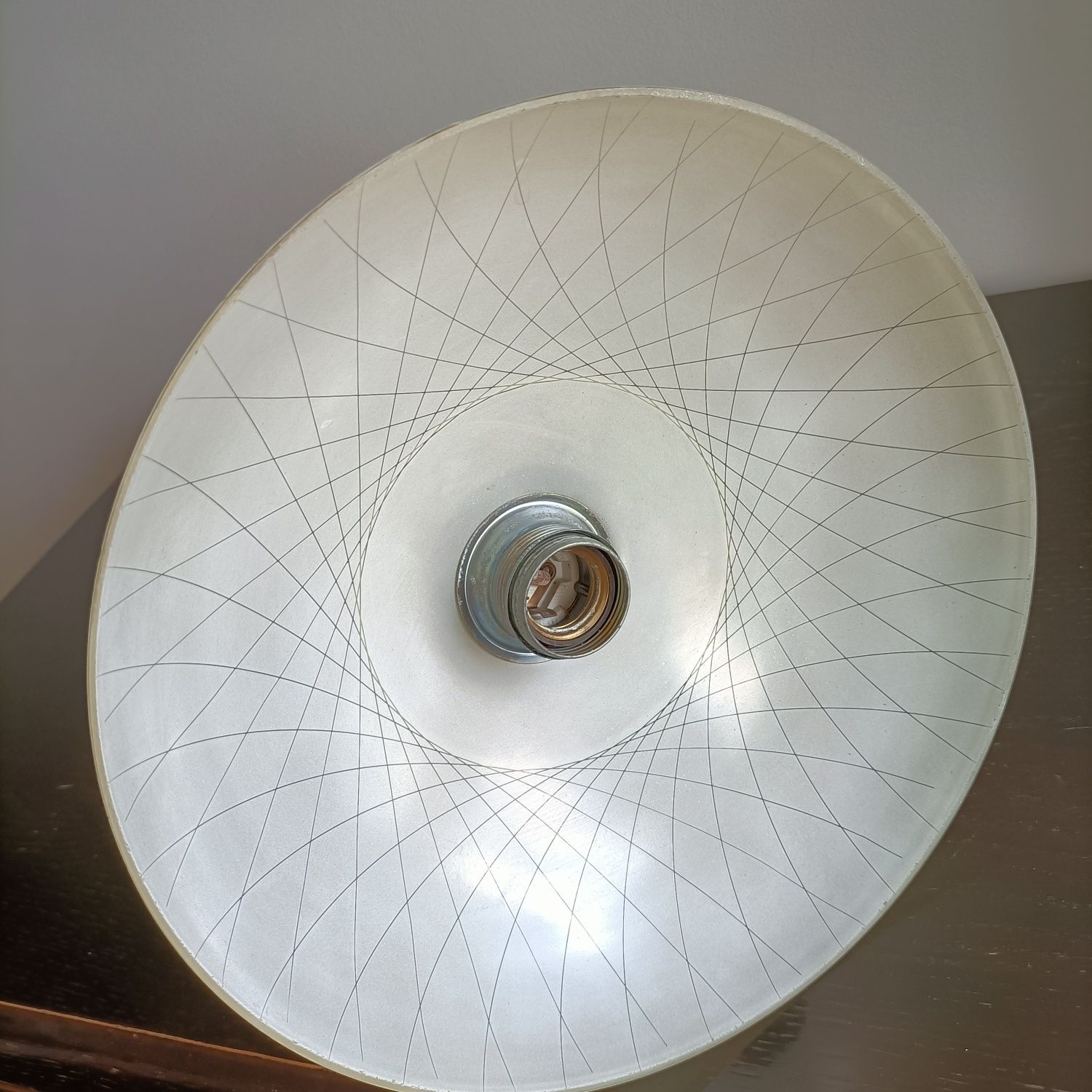 Stara lampa wisząca - art deco, vintage, retro, PRL,secesja, design