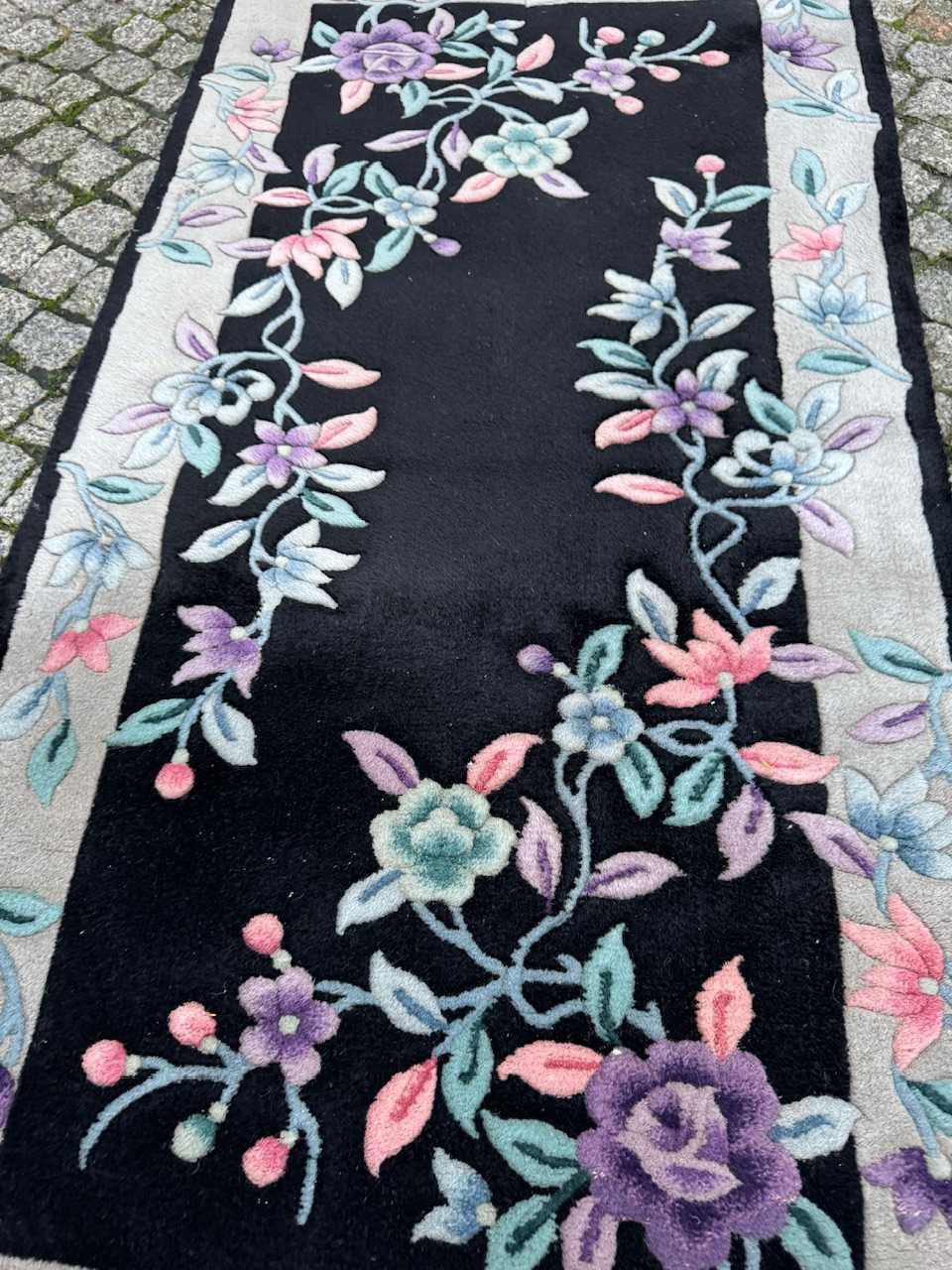 Kaszmirowy r.tkany dywan chiński  163x70 sklep 9 tys