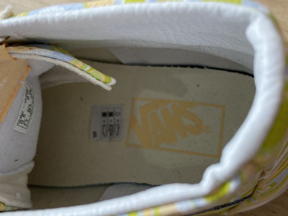 Vans Sk8-hi buty wysokie żółte zielone 38 24,5cm nowe trampki