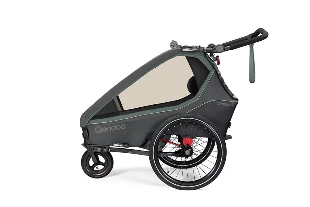 przyczepka rowerowa Qeridoo Kidgoo 2 Ivy Green