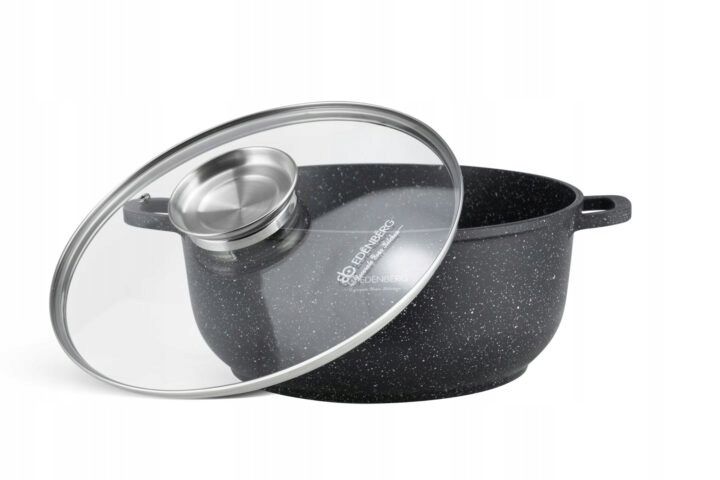 szeroki garnek aroma knob marmurek bez pfoa śr 40cm. / 18,5l edenberg