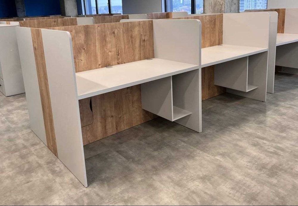 Офисные столы, кабинки, рабочие места для контакт-центра