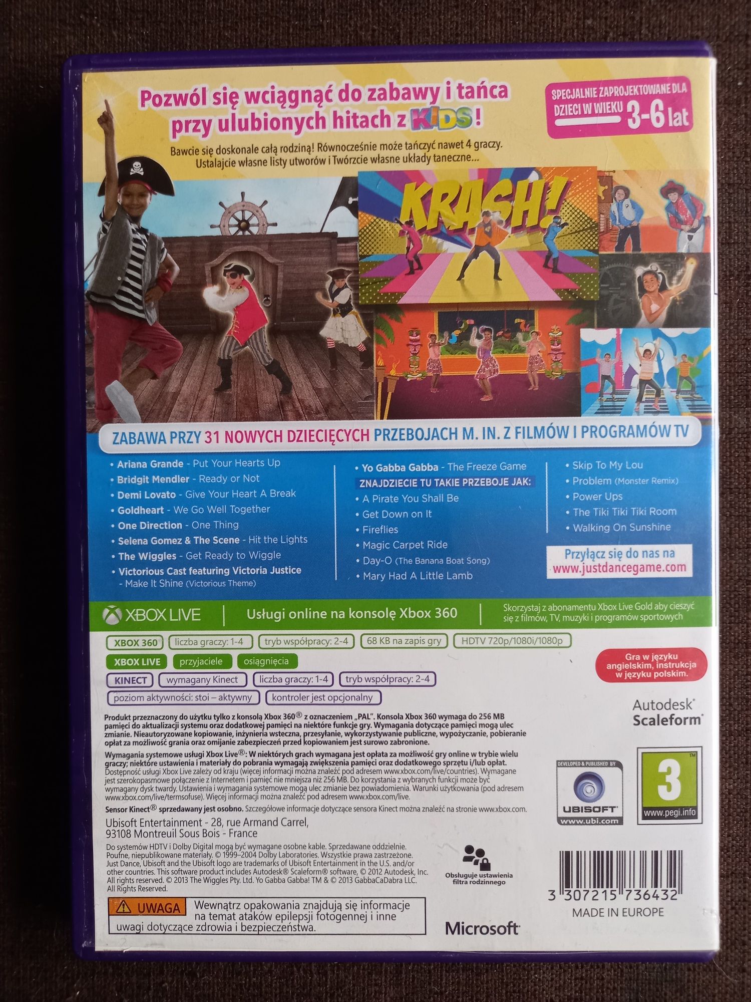 Gra taneczna Just Dance Kids 2014 na konsolę xbox 360 kinect