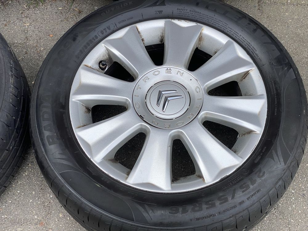 Citroen C4 Grand Picasso Berlingo 4x108 opony 215/55 R16 alufelgi koła