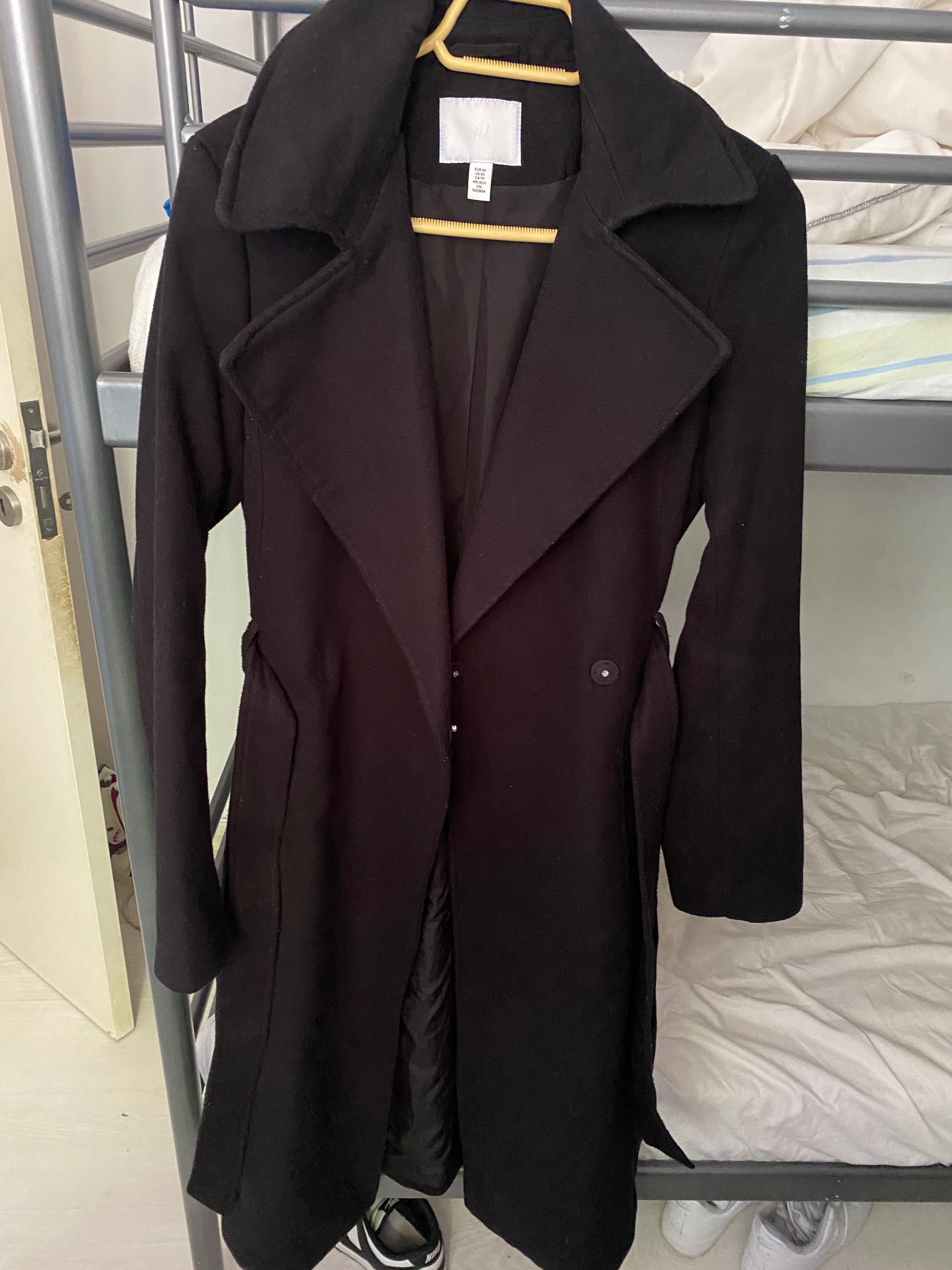 Casaco Gabardine preto