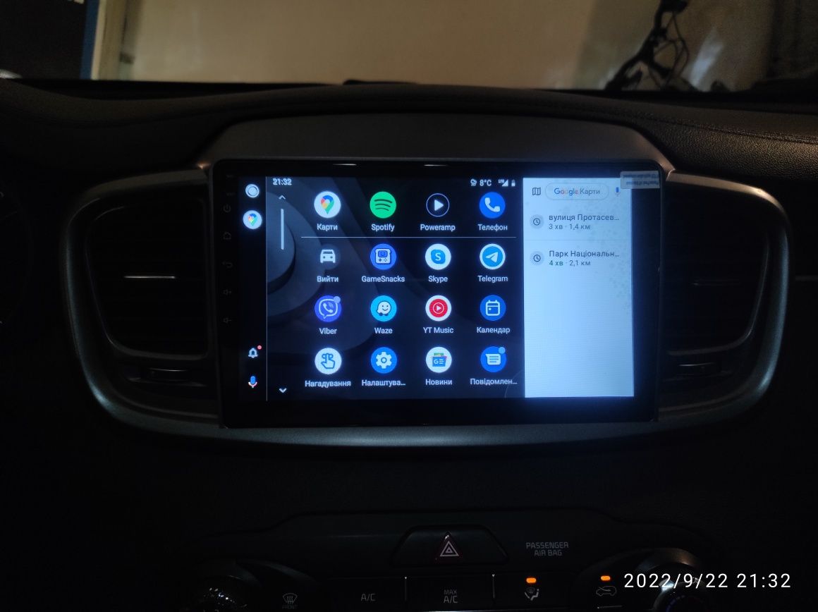 Штатна автомагнітола 9" 2din. VW, Skoda, Seat на Android 12.0