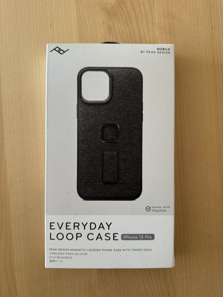 Capa PEAK DESIGN com loop para iPhone 13 Pro Charcoal