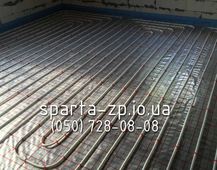 Водяной теплый пол! Монтаж труб теплого пола профессионально. Стяжка!!