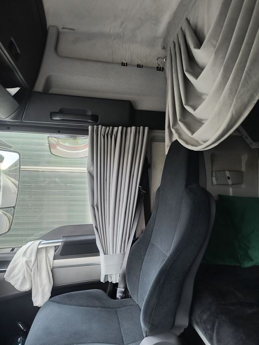 Firanki/zasłony+Lambrekin TIR szare MAN VOLVO IVECO RENAULT SCANIA